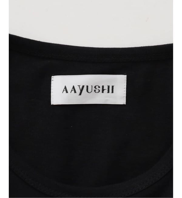 Spick and Span「《一部店舗+WEB限定 / 追加》AAYUSHI / アユーシ ペプラムラッフルTシャツ」|Tシャツ・カットソー|