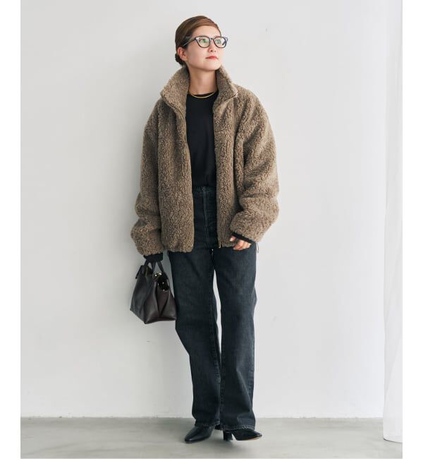 Spick and Span「《追加予約》スタンドZIPボアブルゾン」|その他|