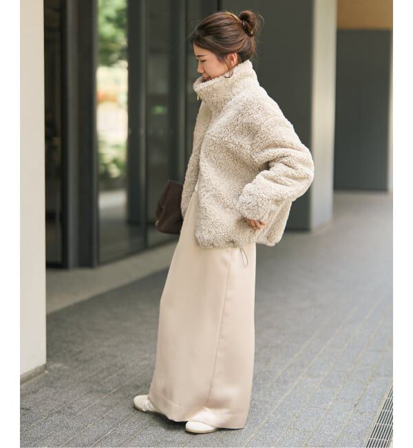 Spick and Span「《追加予約》スタンドZIPボアブルゾン」|その他|