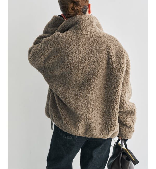 Spick and Span「《追加予約》スタンドZIPボアブルゾン」|その他|