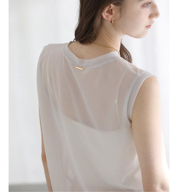  「【洗える】シアートリコットタンクトップ」|Tシャツ・カットソー|
