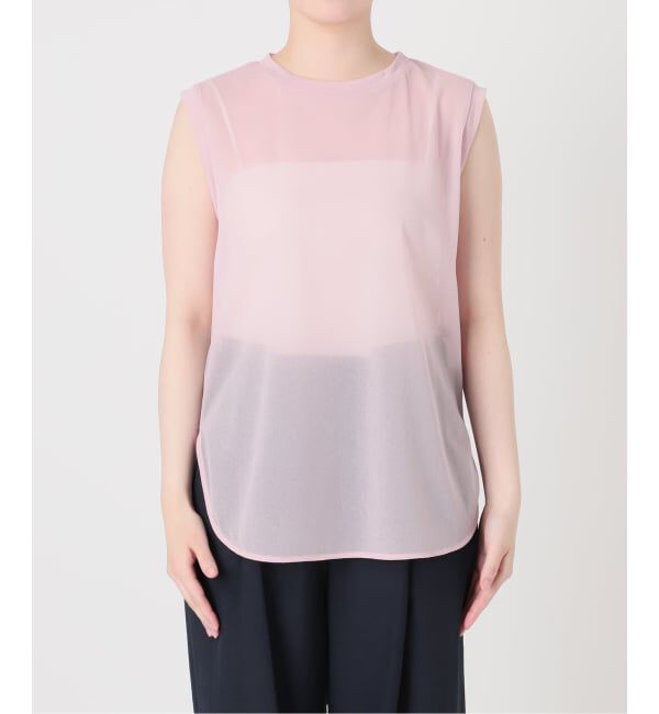  「【洗える】シアートリコットタンクトップ」|Tシャツ・カットソー|