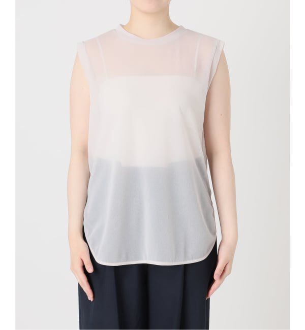  「【洗える】シアートリコットタンクトップ」|Tシャツ・カットソー|