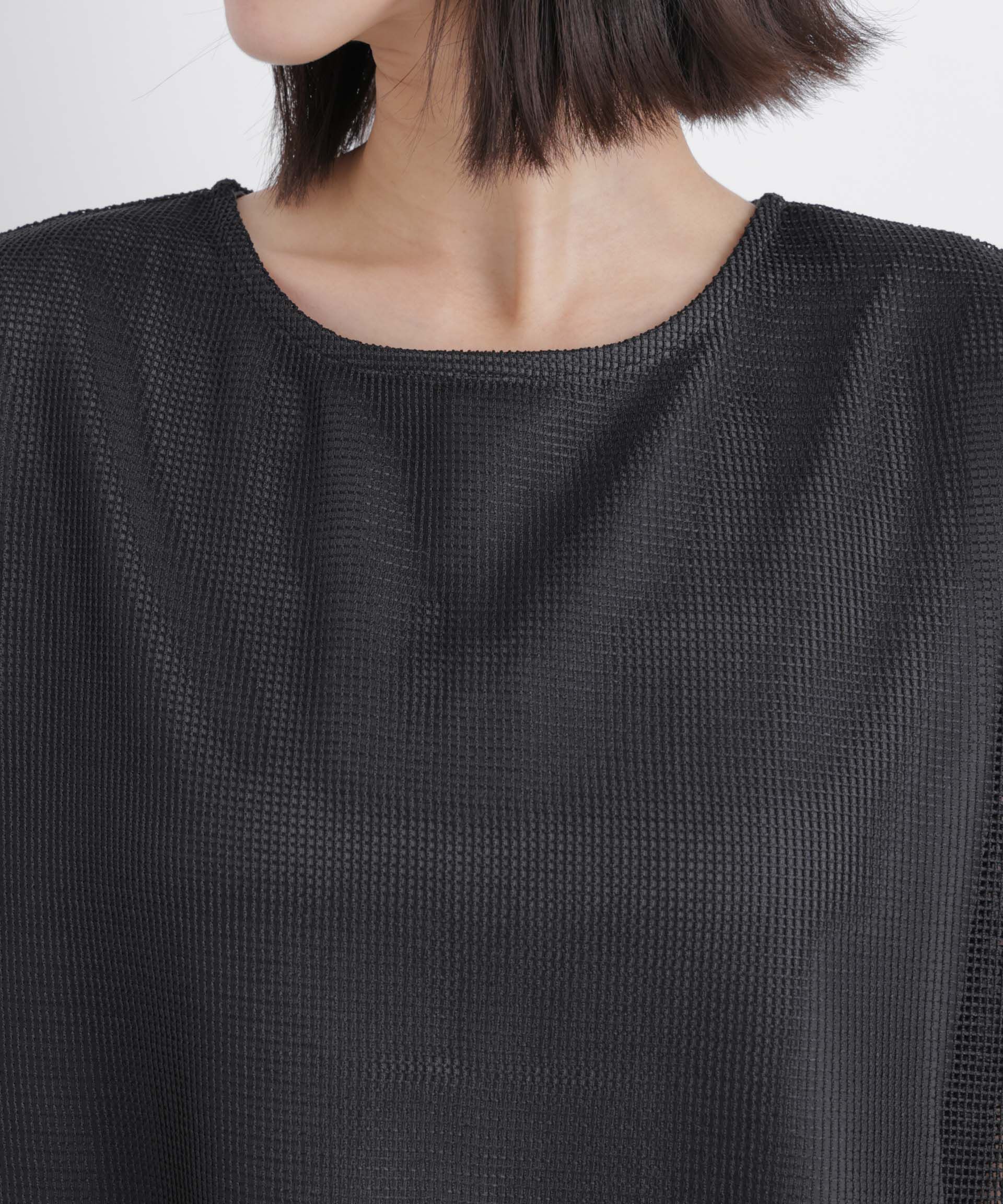 NANO universe「カラミメッシュレイヤードカットトップス」|Tシャツ・カットソー|