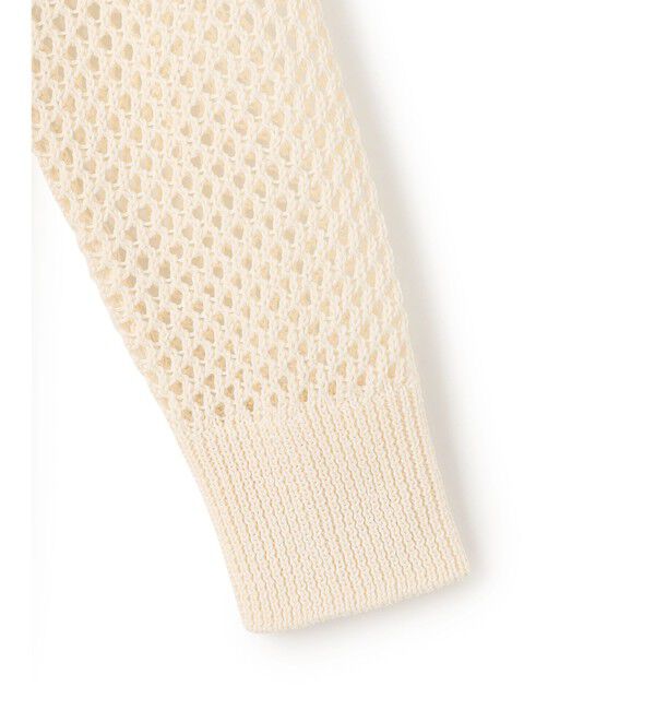 BEIGE,「【洗える】ALOE / コットンメッシュVネックミドル丈カーディガン」|カーディガン|