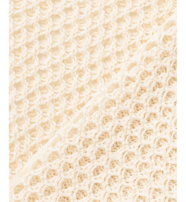 BEIGE,「【洗える】ALOE / コットンメッシュVネックミドル丈カーディガン」|カーディガン|