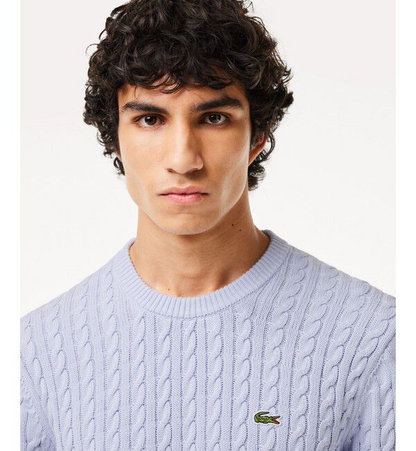 LACOSTE「ケーブルニットセーター」|ニット・セーター|