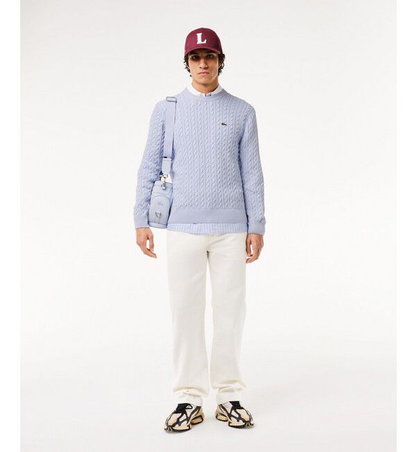 LACOSTE「ケーブルニットセーター」|ニット・セーター|