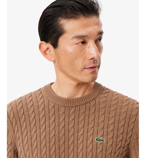LACOSTE「ケーブルニットセーター」|ニット・セーター|
