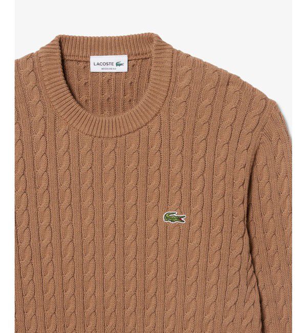 LACOSTE「ケーブルニットセーター」|ニット・セーター|