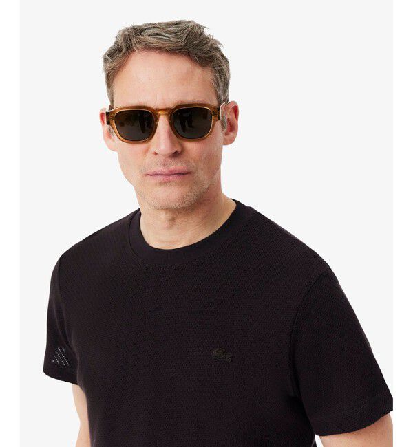 LACOSTE「コットンメッシュニットTシャツ」|Tシャツ・カットソー|