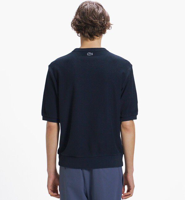 LACOSTE「インディゴパイル 半袖スウェットシャツ」|スウェット・ジャージ|