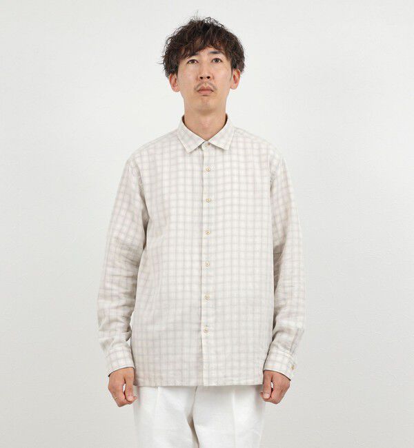 NOLLEY'S goodman「ダブルガーゼ レギュラーカラーオーバーシャツ 26AW」|シャツ・ブラウス|