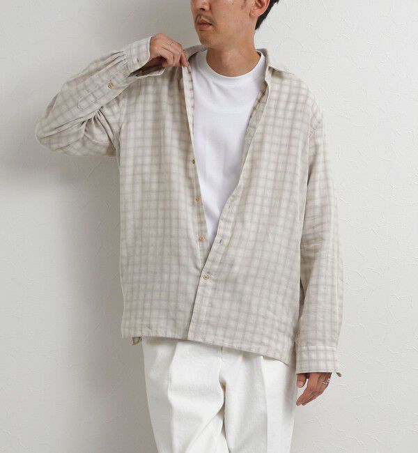 NOLLEY'S goodman「ダブルガーゼ レギュラーカラーオーバーシャツ 26AW」|シャツ・ブラウス|