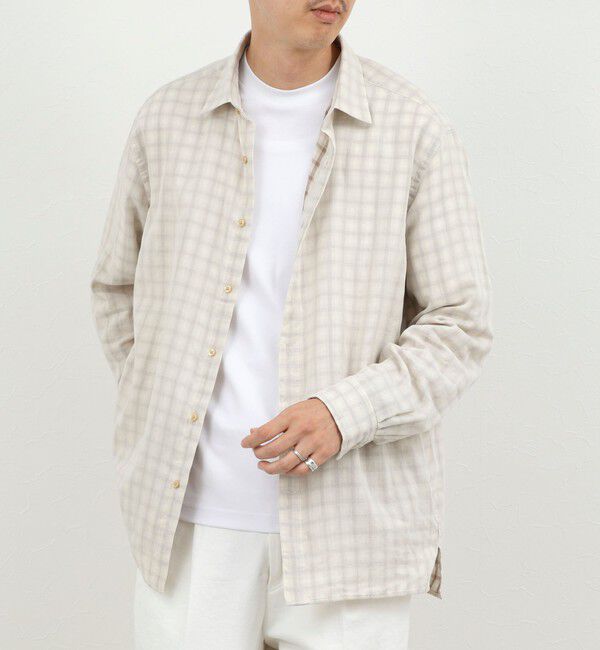 NOLLEY'S goodman「ダブルガーゼ レギュラーカラーオーバーシャツ 26AW」|シャツ・ブラウス|