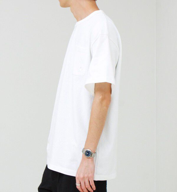 GLOSTER「【GEVACO/ゲバコ】ベーシックオープンエンド天竺ポケット刺繍Tシャツ」|Tシャツ・カットソー|