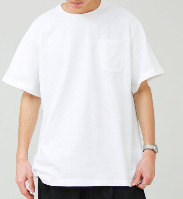GLOSTER「【GEVACO/ゲバコ】ベーシックオープンエンド天竺ポケット刺繍Tシャツ」|Tシャツ・カットソー|