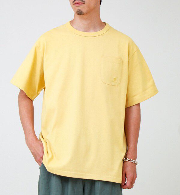 GLOSTER「【GEVACO/ゲバコ】ベーシックオープンエンド天竺ポケット刺繍Tシャツ」|Tシャツ・カットソー|