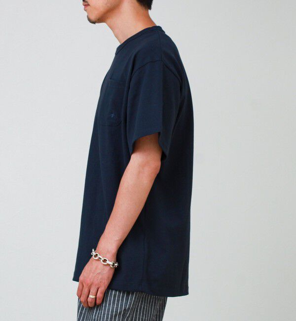 GLOSTER「【GEVACO/ゲバコ】ベーシックオープンエンド天竺ポケット刺繍Tシャツ」|Tシャツ・カットソー|