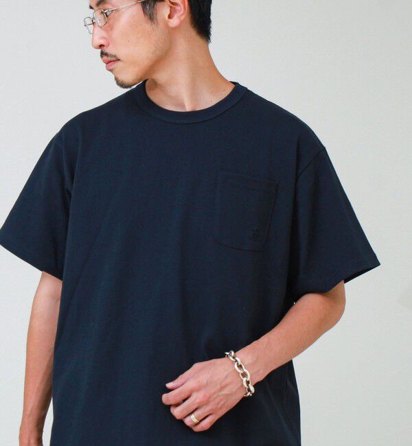 GLOSTER「【GEVACO/ゲバコ】ベーシックオープンエンド天竺ポケット刺繍Tシャツ」|Tシャツ・カットソー|