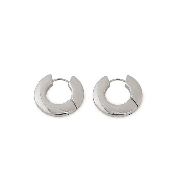 ADAM ET ROPE'「フラットフープピアス」|ピアス|
