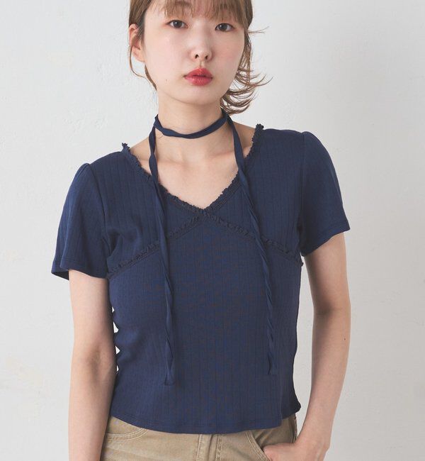  「ミニビスケットTee」|Tシャツ・カットソー|ネイビー
