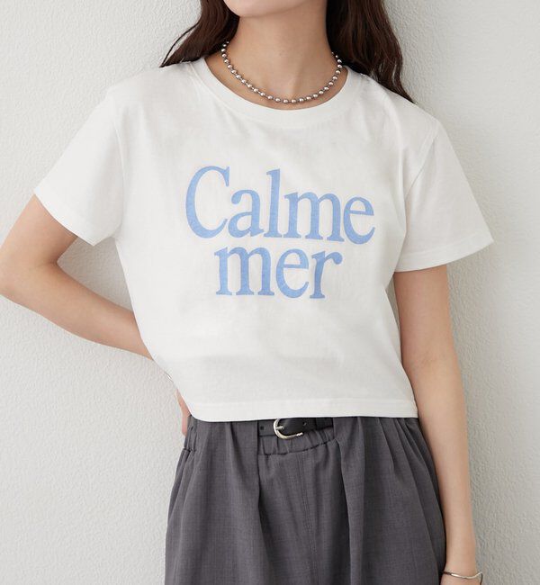  「【4色展開/短丈で使いやすい◎】カラーロゴチビTシャツ」|Tシャツ・カットソー|