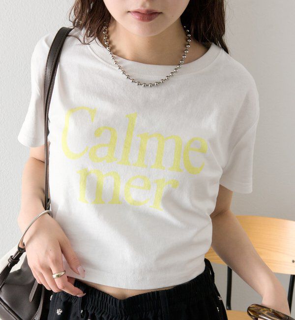  「【4色展開/短丈で使いやすい◎】カラーロゴチビTシャツ」|Tシャツ・カットソー|