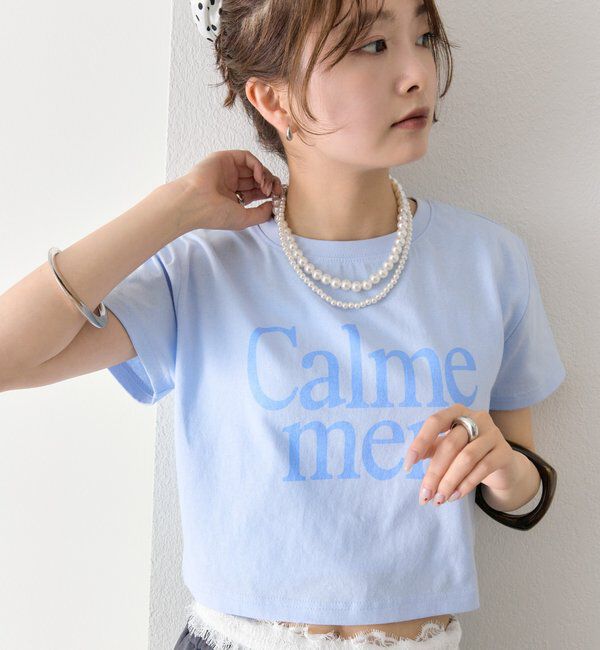  「【4色展開/短丈で使いやすい◎】カラーロゴチビTシャツ」|Tシャツ・カットソー|