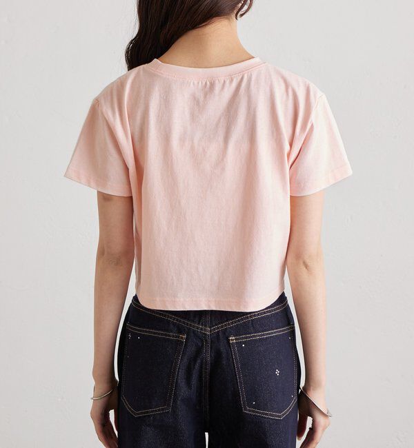  「【4色展開/短丈で使いやすい◎】カラーロゴチビTシャツ」|Tシャツ・カットソー|