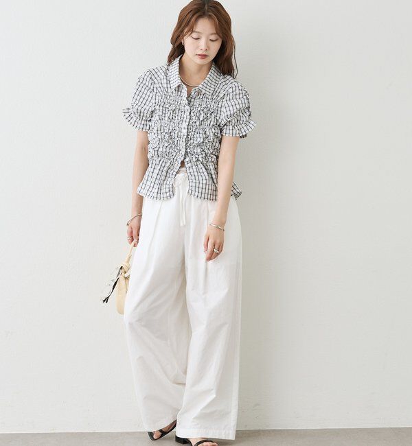  「シャーリングシェイプシャツ」|シャツ・ブラウス|