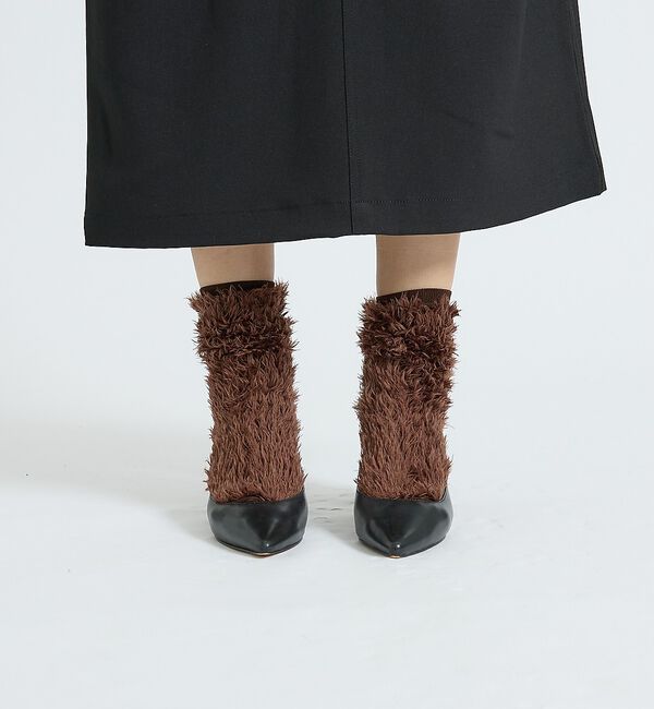 Rouge vif「【YUQRI/ユクリ】Faux fur/靴下/ファー/もこもこ/ギフト【WEB限」|ソックス|