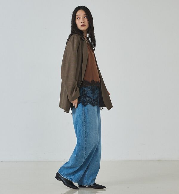 abahouse mavie「【セットアップ対応】ライトメランジダブルジャケット」|その他|