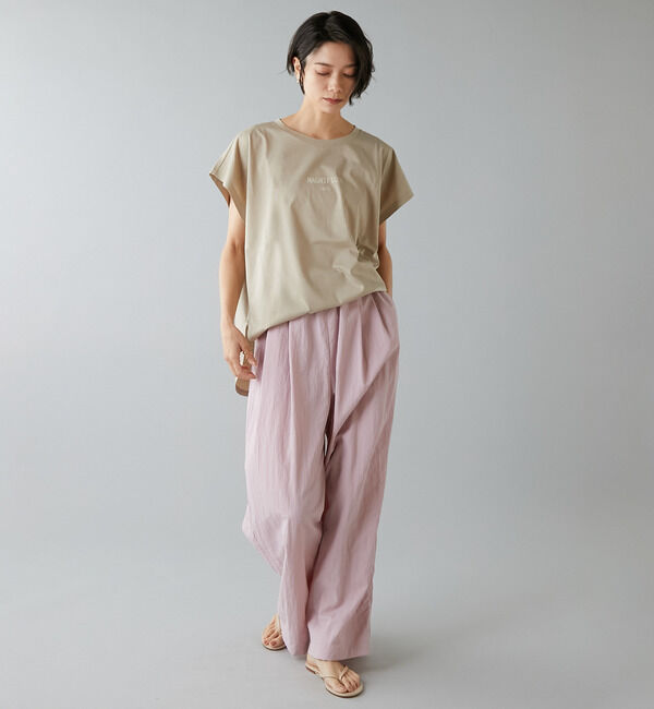 Liesse「フレンチスリーブプリントTシャツ」|Tシャツ・カットソー|