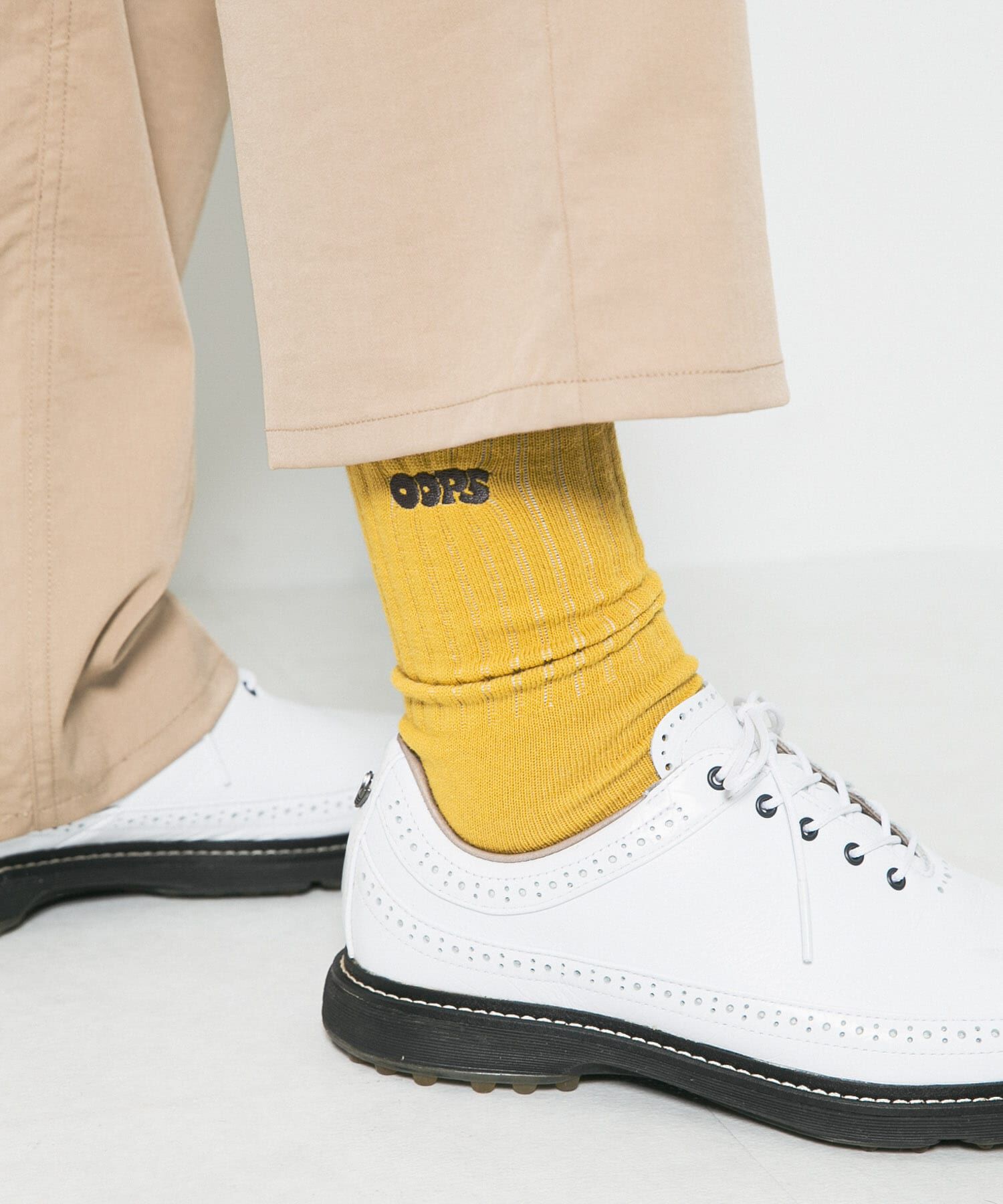 Sonny Label 「OOPS　ロゴ刺繍ソックス」|ソックス|マスタード