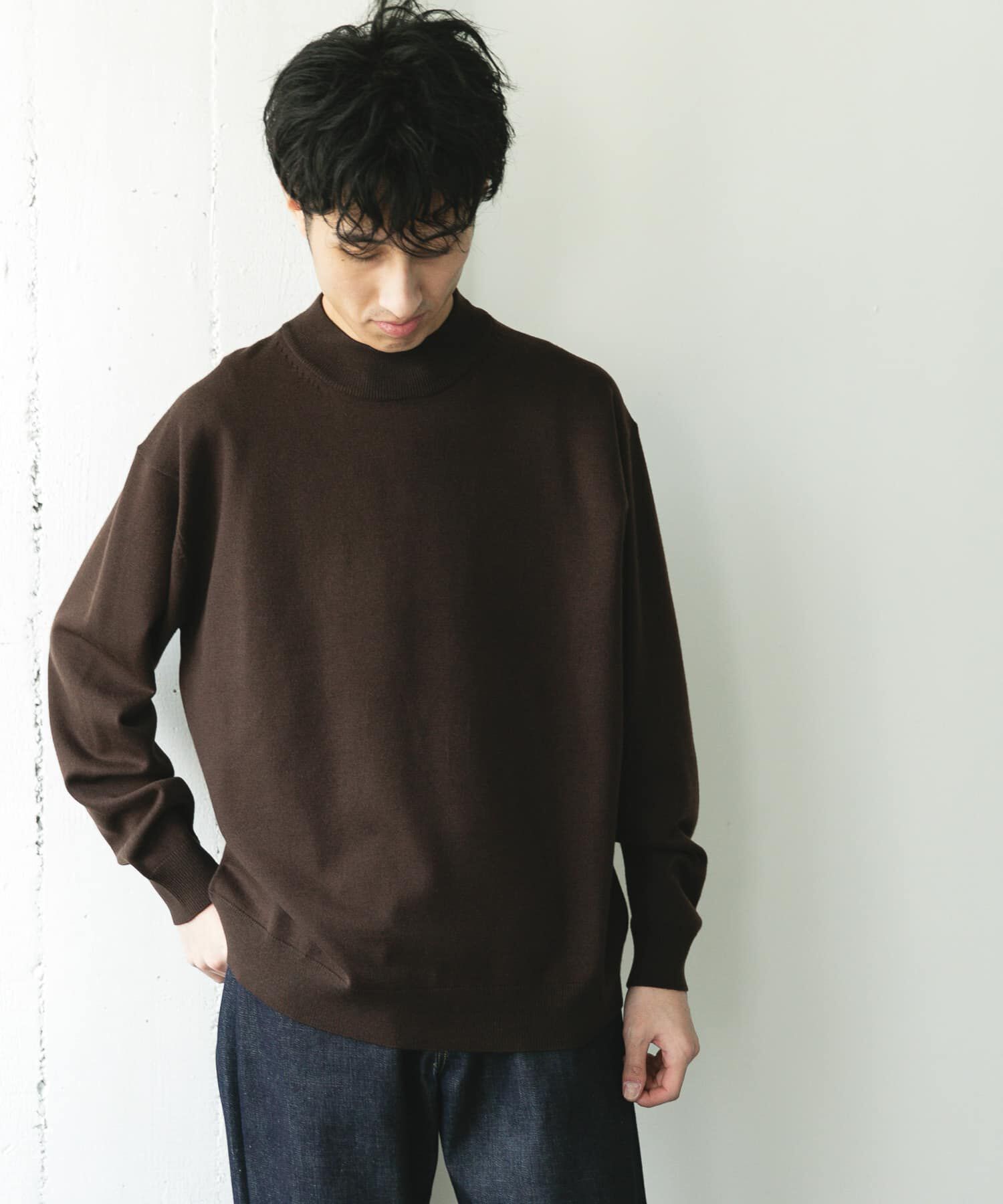 URBAN RESEARCH DOORS「『仁村紗和さん着用』『UR TECH 200日ニット』 モックネック」|ニット・セーター|