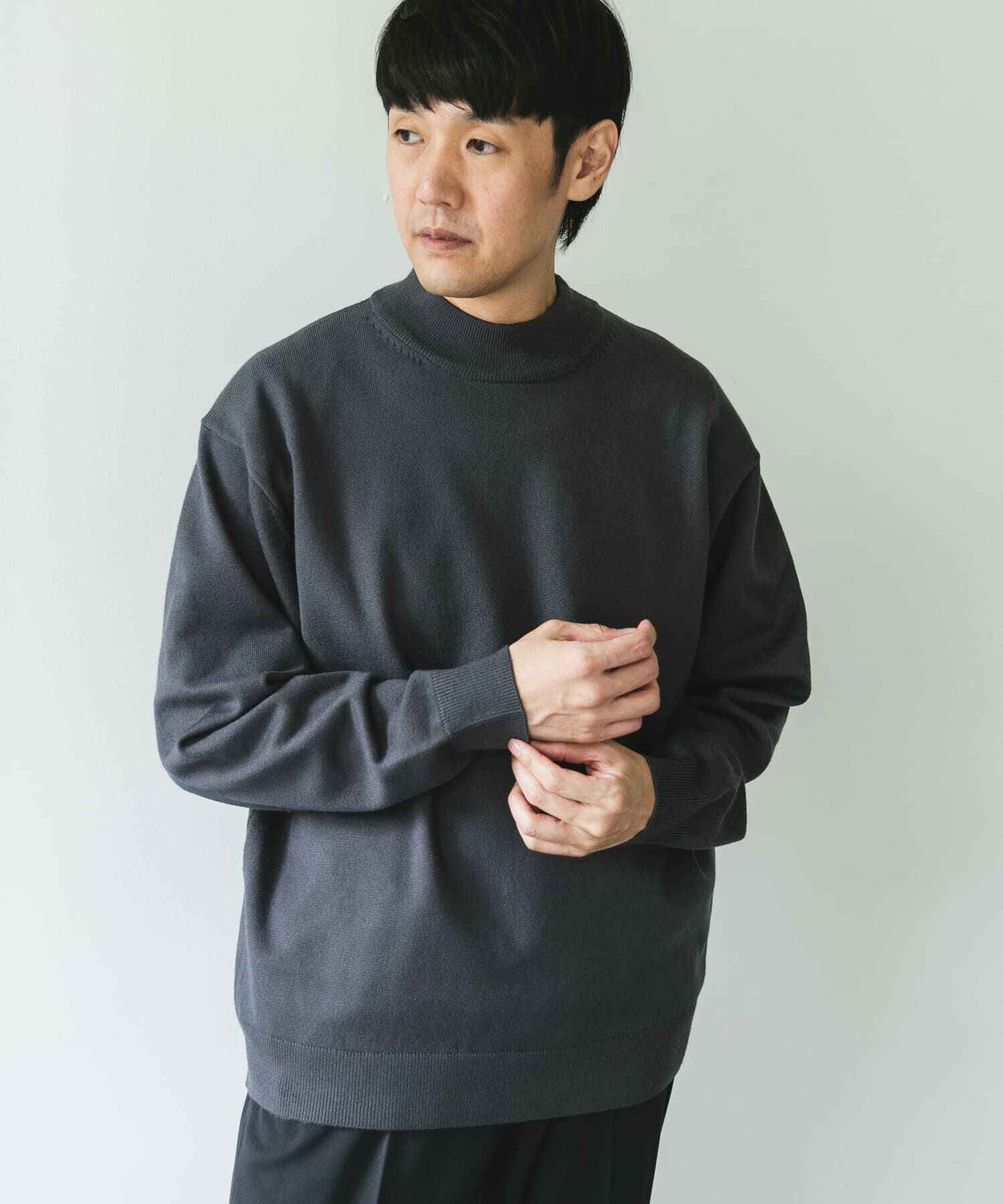 URBAN RESEARCH DOORS「『仁村紗和さん着用』『UR TECH 200日ニット』 モックネック」|ニット・セーター|