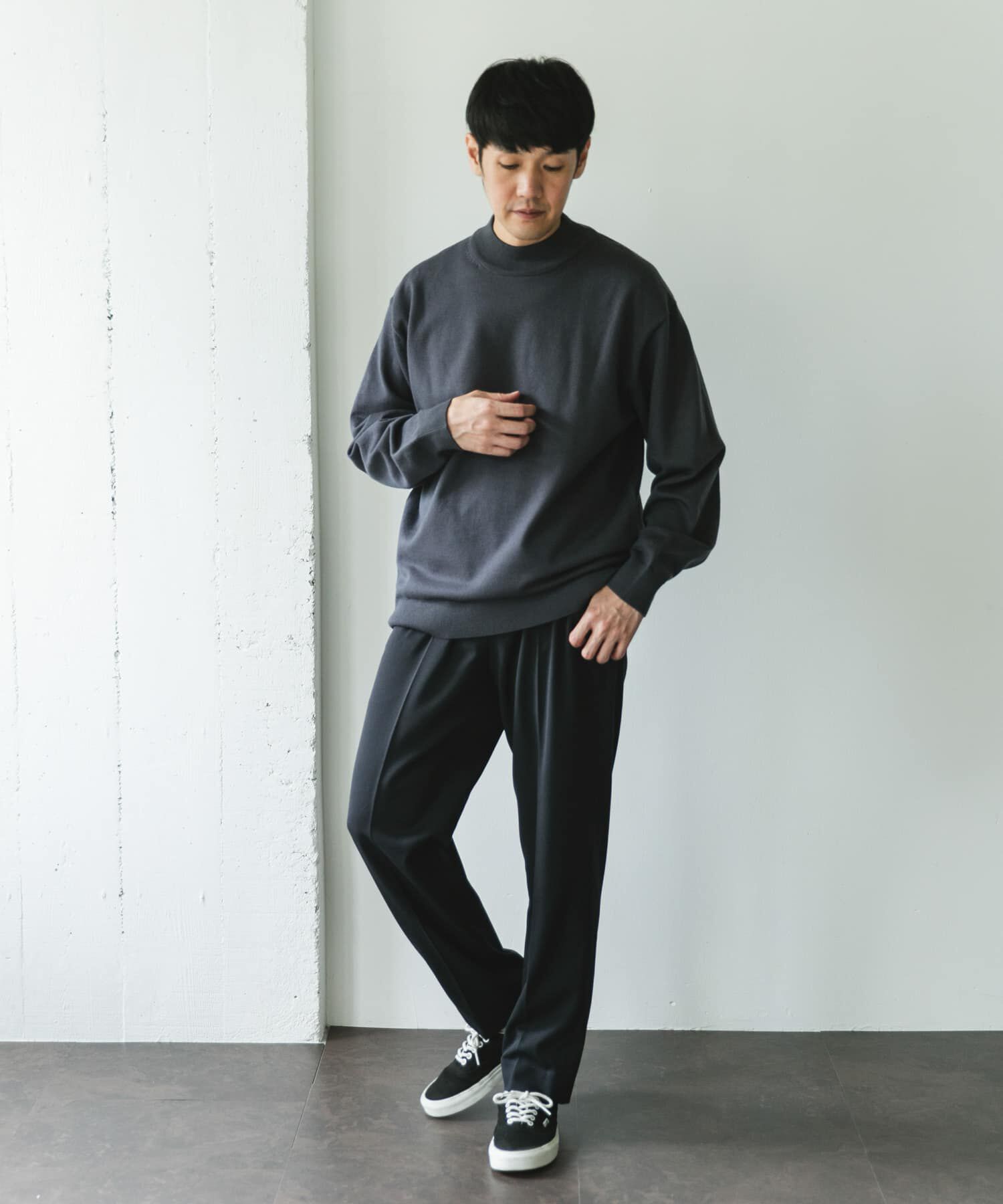 URBAN RESEARCH DOORS「『仁村紗和さん着用』『UR TECH 200日ニット』 モックネック」|ニット・セーター|