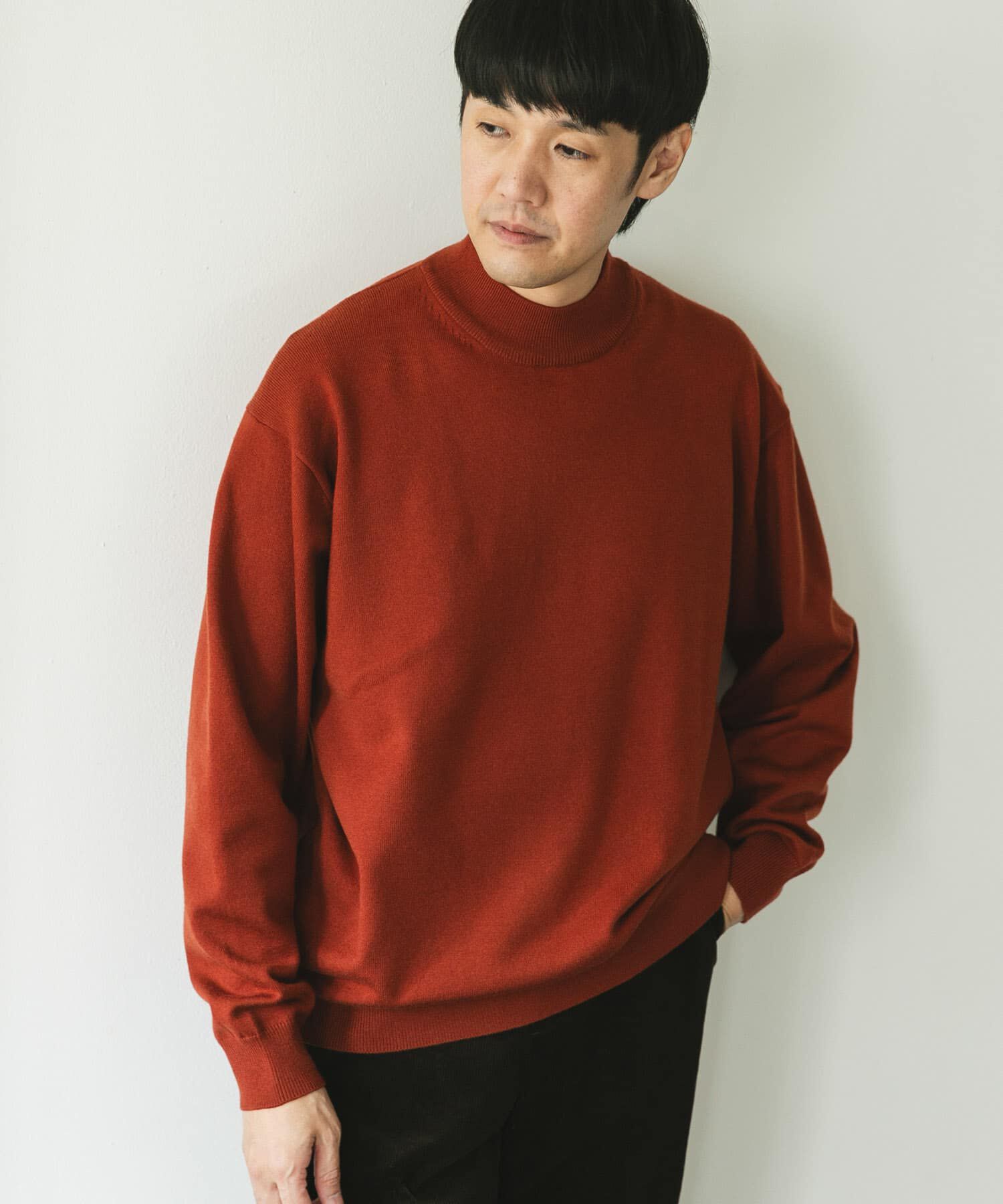 URBAN RESEARCH DOORS「『仁村紗和さん着用』『UR TECH 200日ニット』 モックネック」|ニット・セーター|