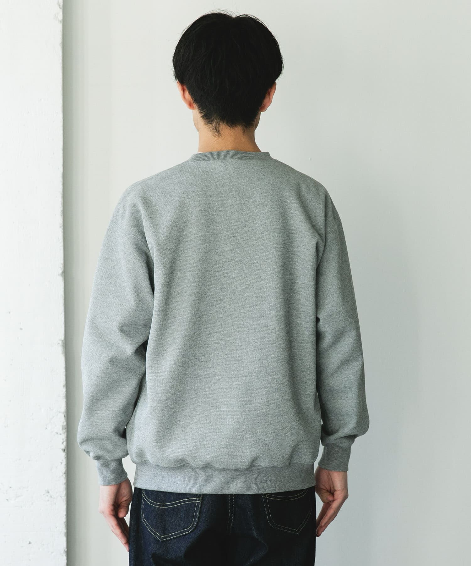 URBAN RESEARCH DOORS「ワッフルフリースクルーネックプルオーバー」|Tシャツ・カットソー|