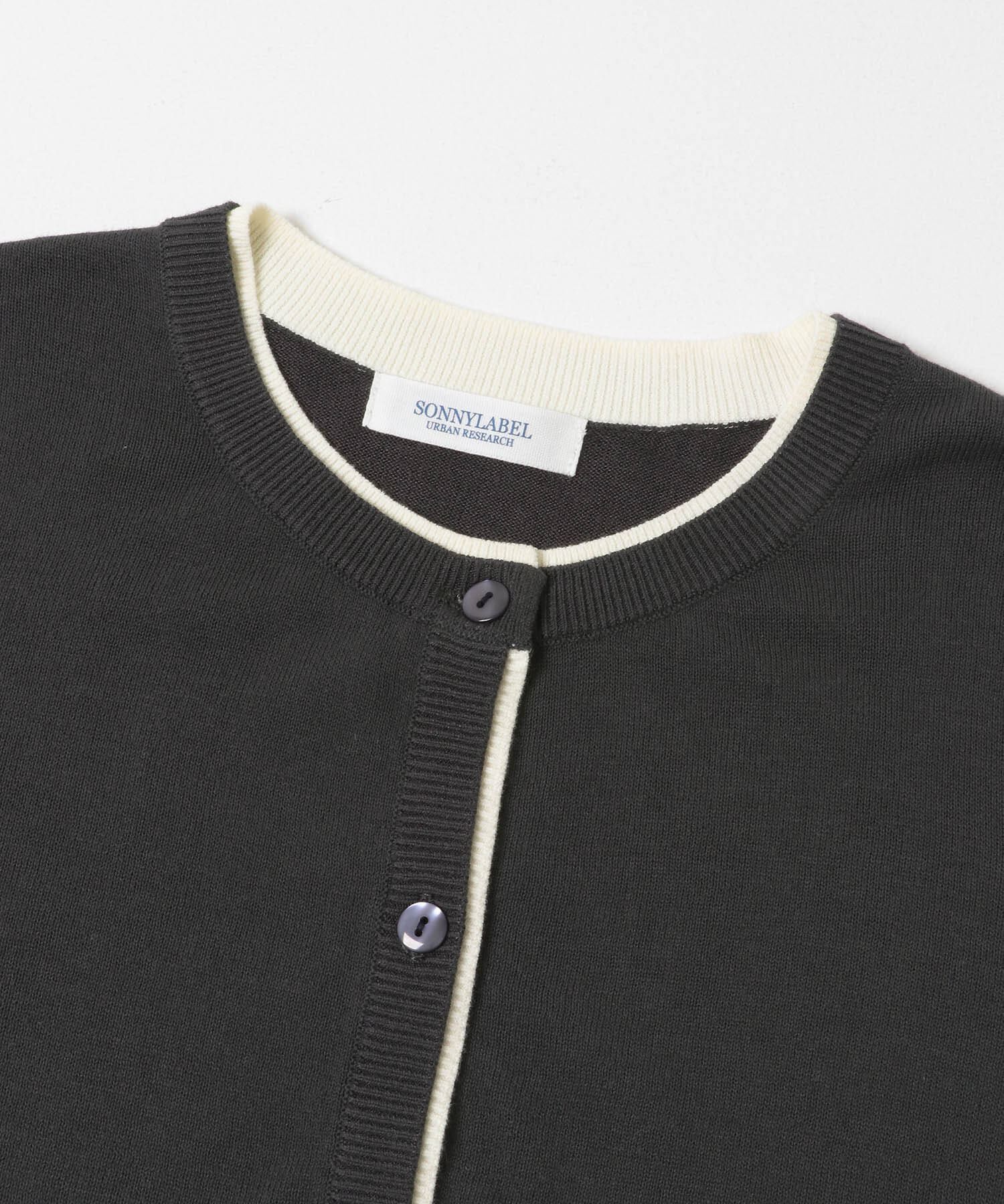 Sonny Label 「クールミスト配色クルーネックカーディガン」|カーディガン|