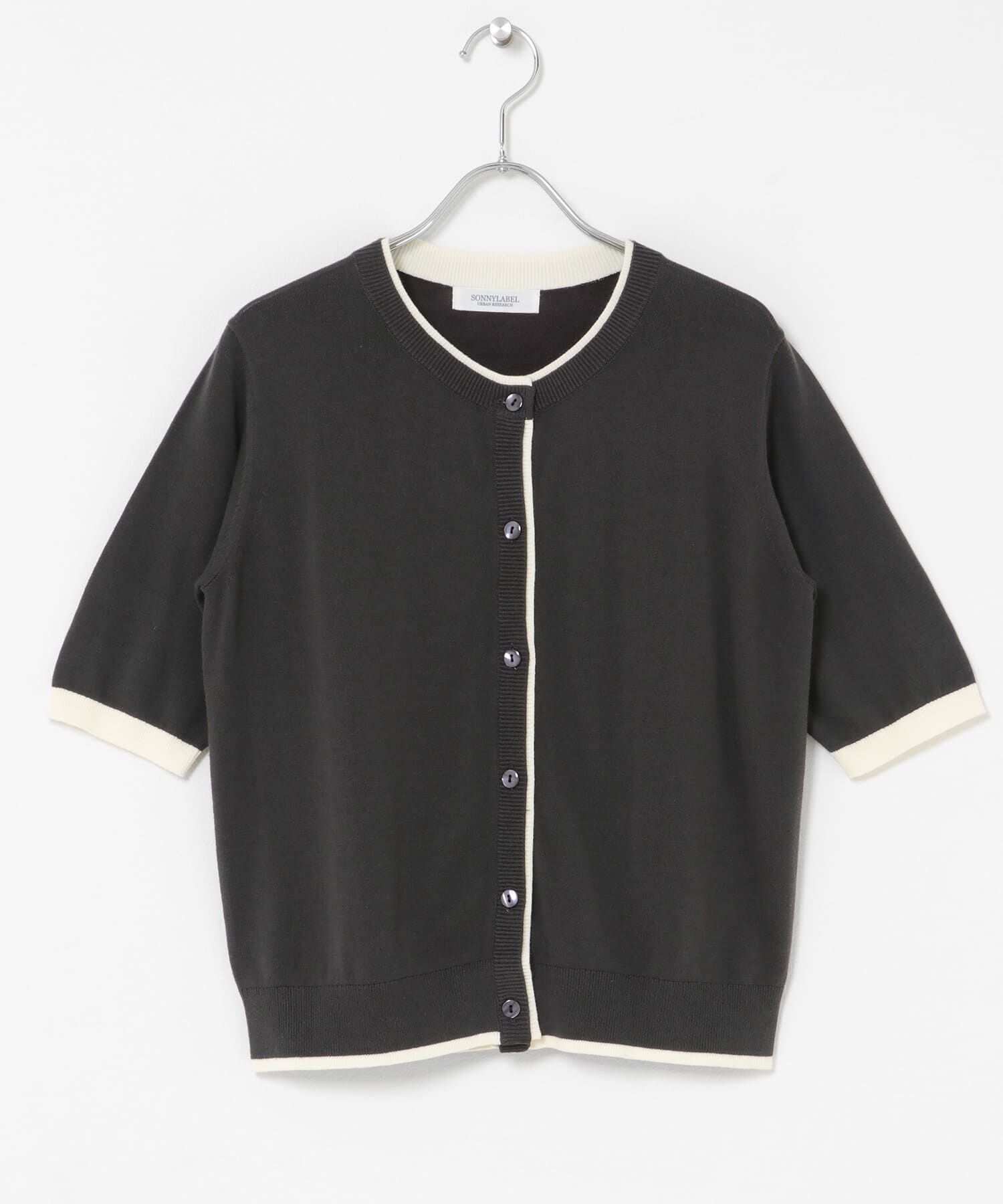 Sonny Label 「クールミスト配色クルーネックカーディガン」|カーディガン|