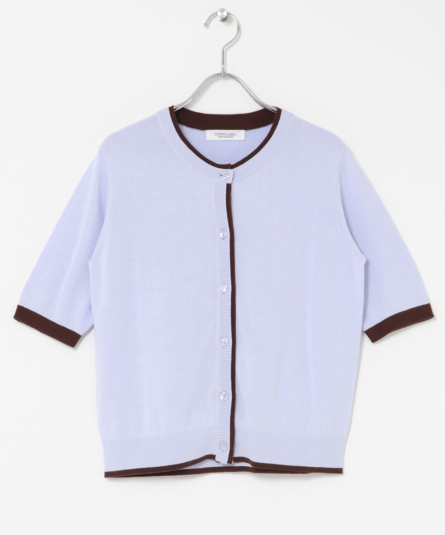 Sonny Label 「クールミスト配色クルーネックカーディガン」|カーディガン|