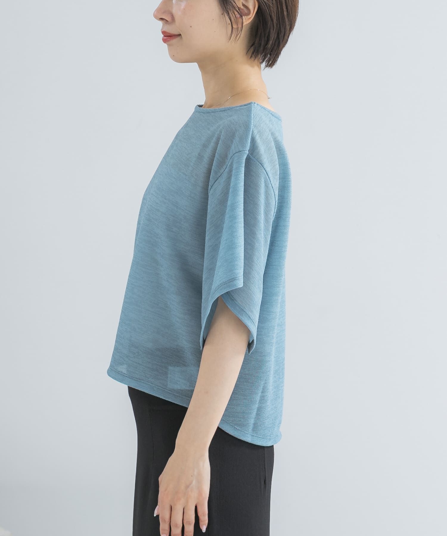 URBAN RESEARCH ROSSO「スリットスリーブカラミカットソー」|Tシャツ・カットソー|