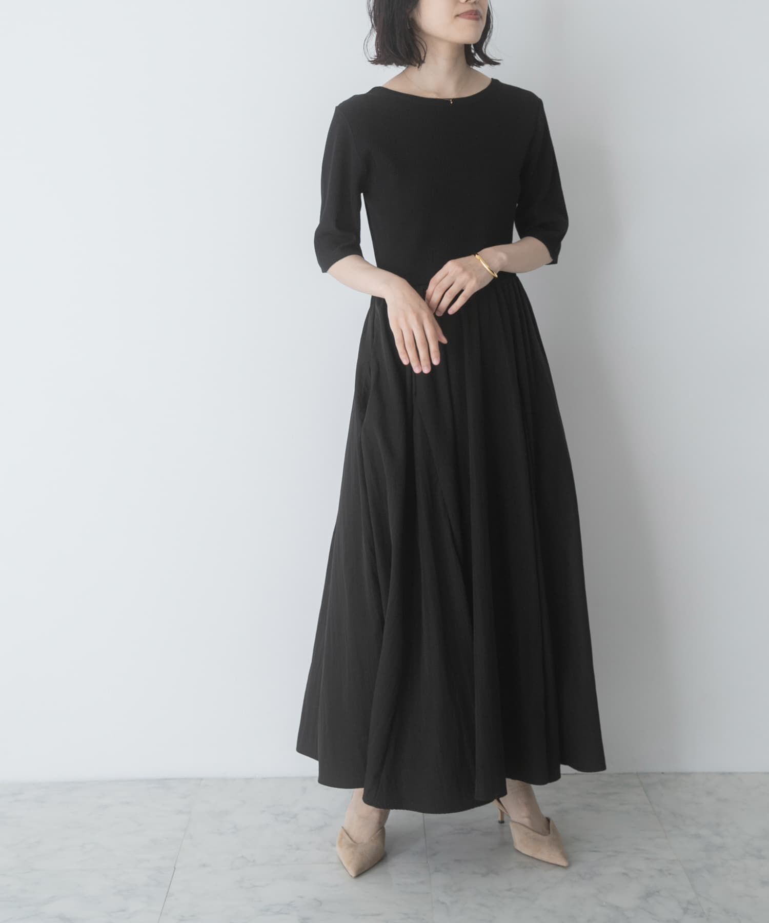 URBAN RESEARCH ROSSO「『一部WEB限定カラー』ニットドッキングワンピース」|ワンピース|