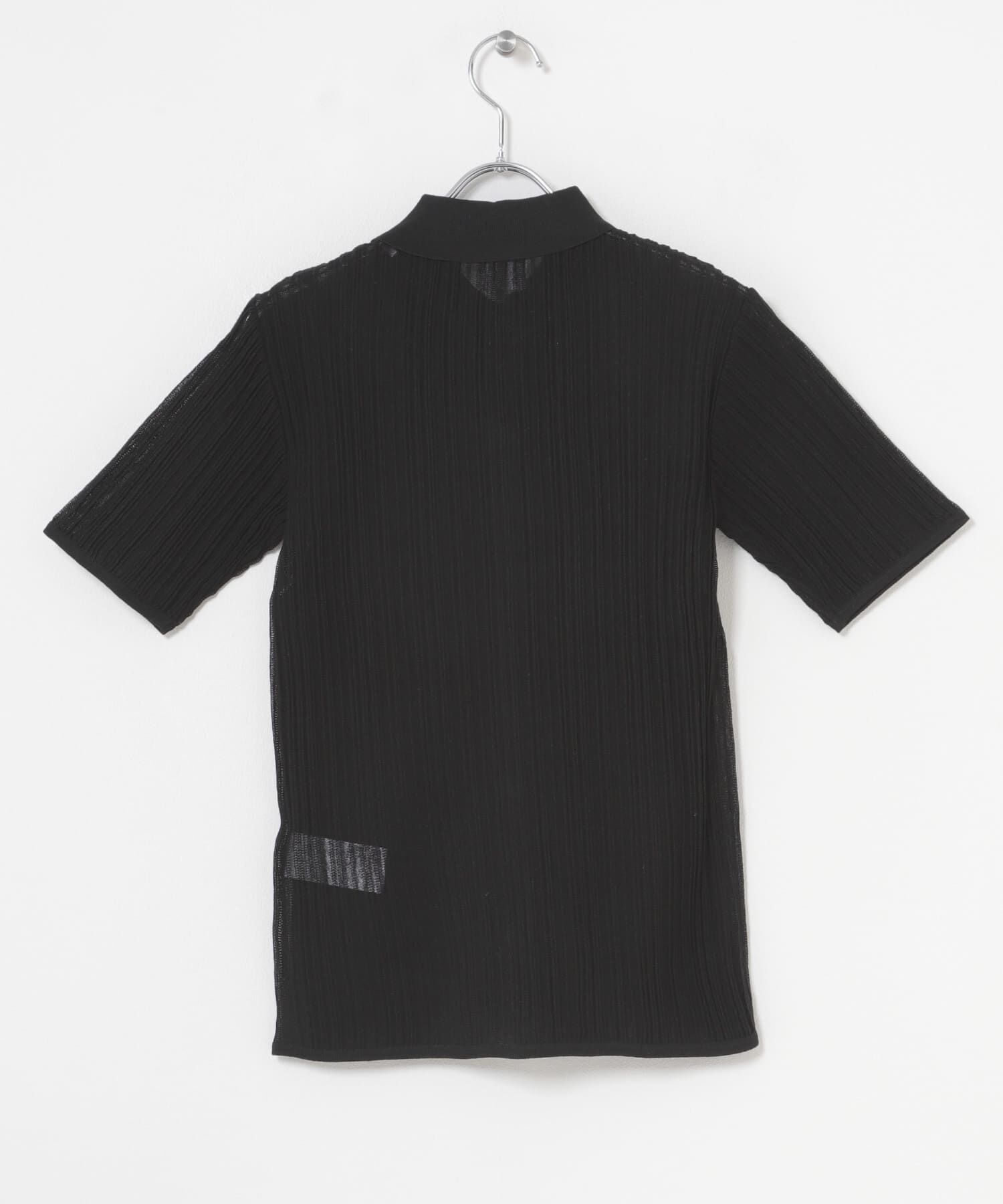 URBAN RESEARCH ROSSO「ELENDEEK　SHEER PLEATS KNIT TOP」|カーディガン|