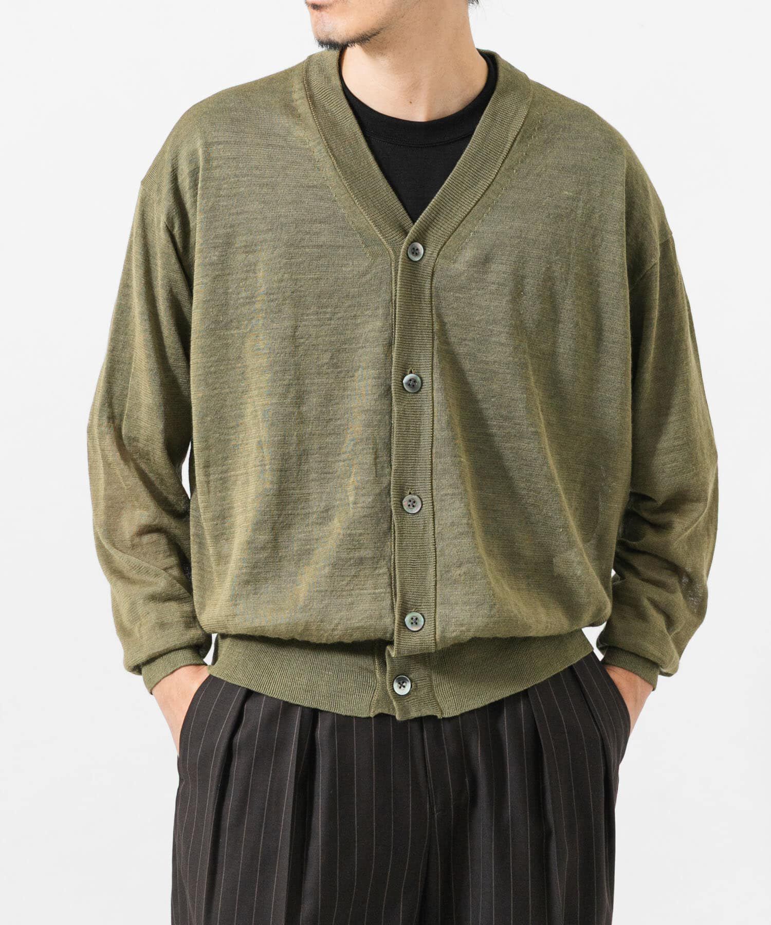 URBAN RESEARCH「RAMIE SHEER CARDIGAN」|ニット・セーター|