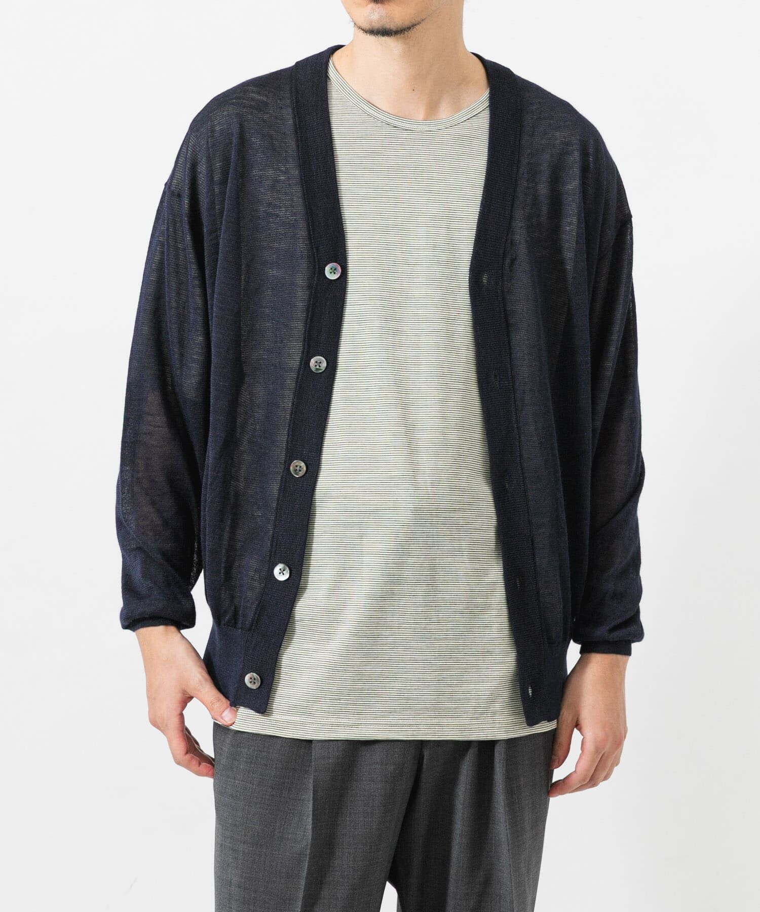URBAN RESEARCH「RAMIE SHEER CARDIGAN」|ニット・セーター|