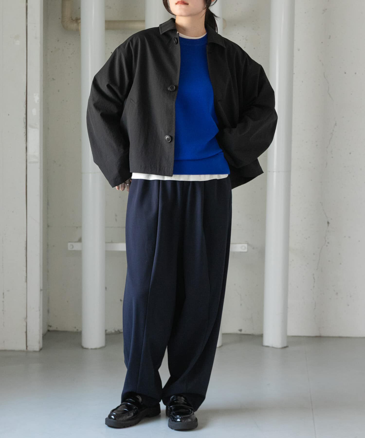 URBAN RESEARCH DOORS「FORK&SPOON　ステンカラーショートコート」|ステンカラーコート|