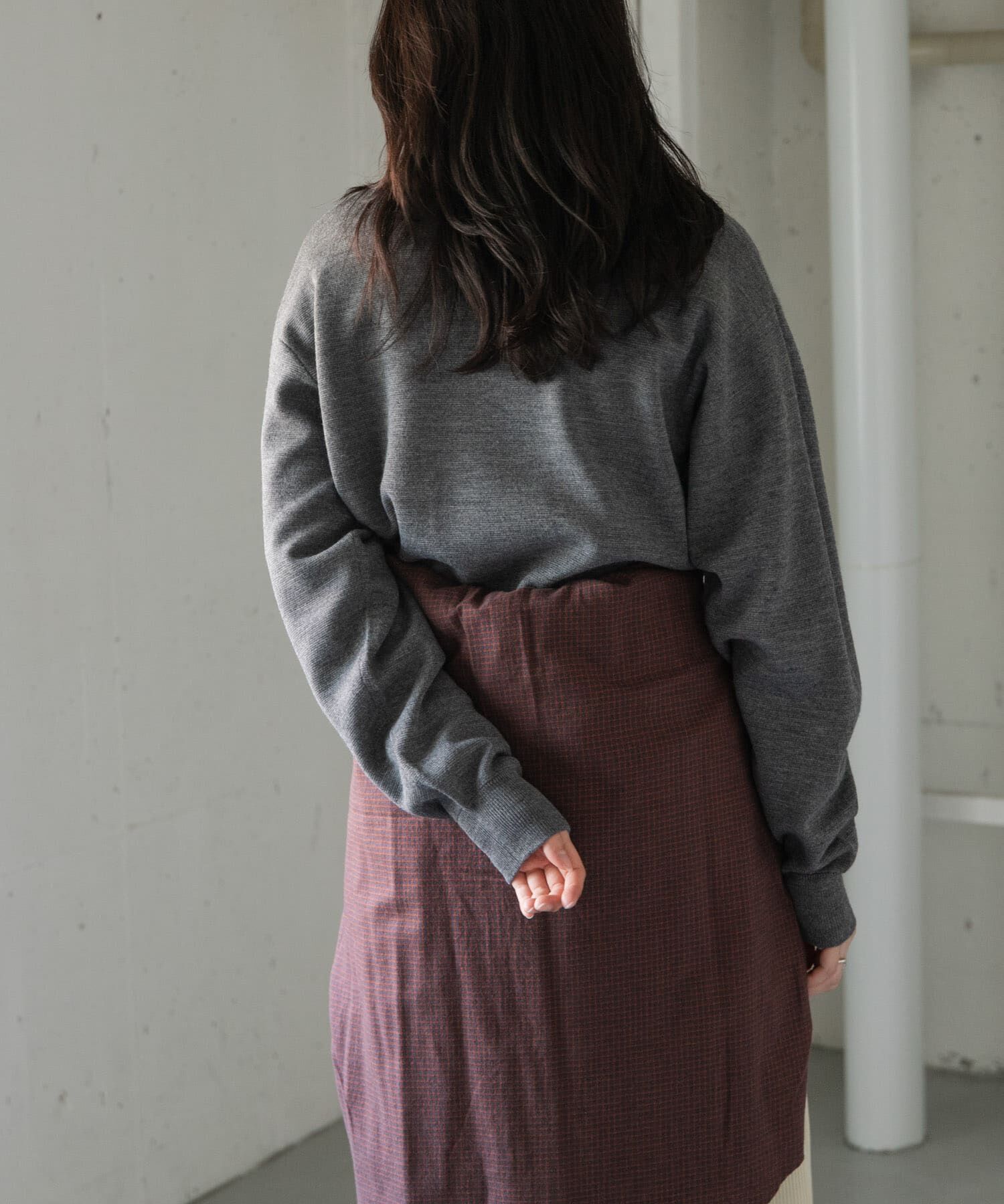 URBAN RESEARCH DOORS「『WEB/一部店舗限定サイズ』FORK&SPOON　ミラノリブクルーネックニット」|ニット・セーター|